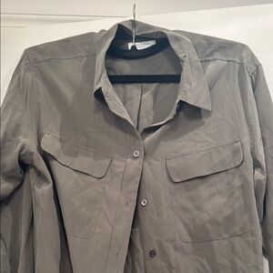 Equipment Olive Button-Up Shirt